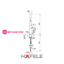 Vòi bếp Hafele hydros HT20-CH1P241 - Vòi nóng lạnh 5 Vòi bếp Hafele hydros HT20-CH1P241 - Vòi nóng lạnh