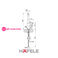 Vòi bếp Hafele Hydros HT20-GH1P259 - Vòi nóng lạnh 10 Vòi bếp Hafele Hydros HT20-GH1P259 - Vòi nóng lạnh