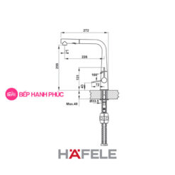 Vòi bếp Hafele Hydros HT20-GH1P259 - Vòi nóng lạnh 9 Vòi bếp Hafele Hydros HT20-GH1P259 - Vòi nóng lạnh
