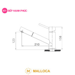Vòi rửa chén Malloca K110-S 10 Vòi rửa chén Malloca K110-S