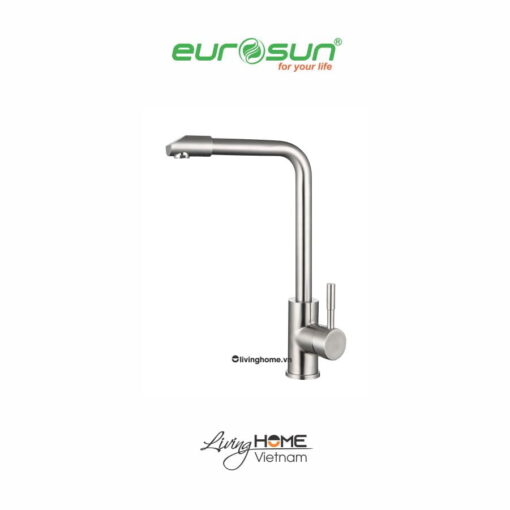 Vòi rửa chén Eurosun S-K026 SUS inox 304 bề mặt Satin