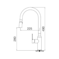 Bếp từ Kaff KF-ROTE55 - 2 từ 70cm kính Schott Ceran 11 Alternative view of Vòi Rửa Chén Malloca K046-SS