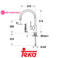 Vòi rửa Teka Maestro Teka MW-ELAN 9 Vòi rửa Teka Maestro Teka MW-ELAN