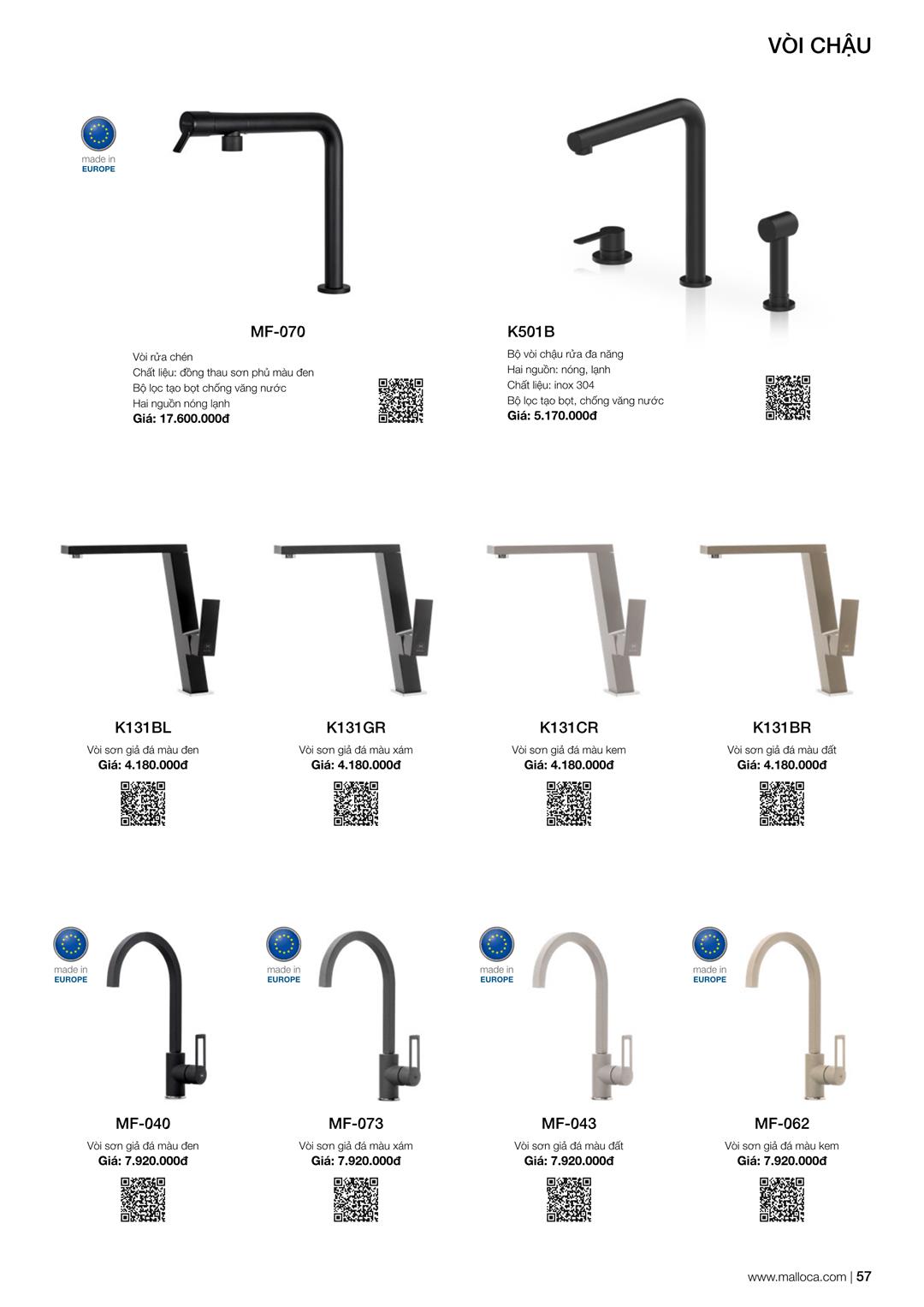 Catalogue Malloca