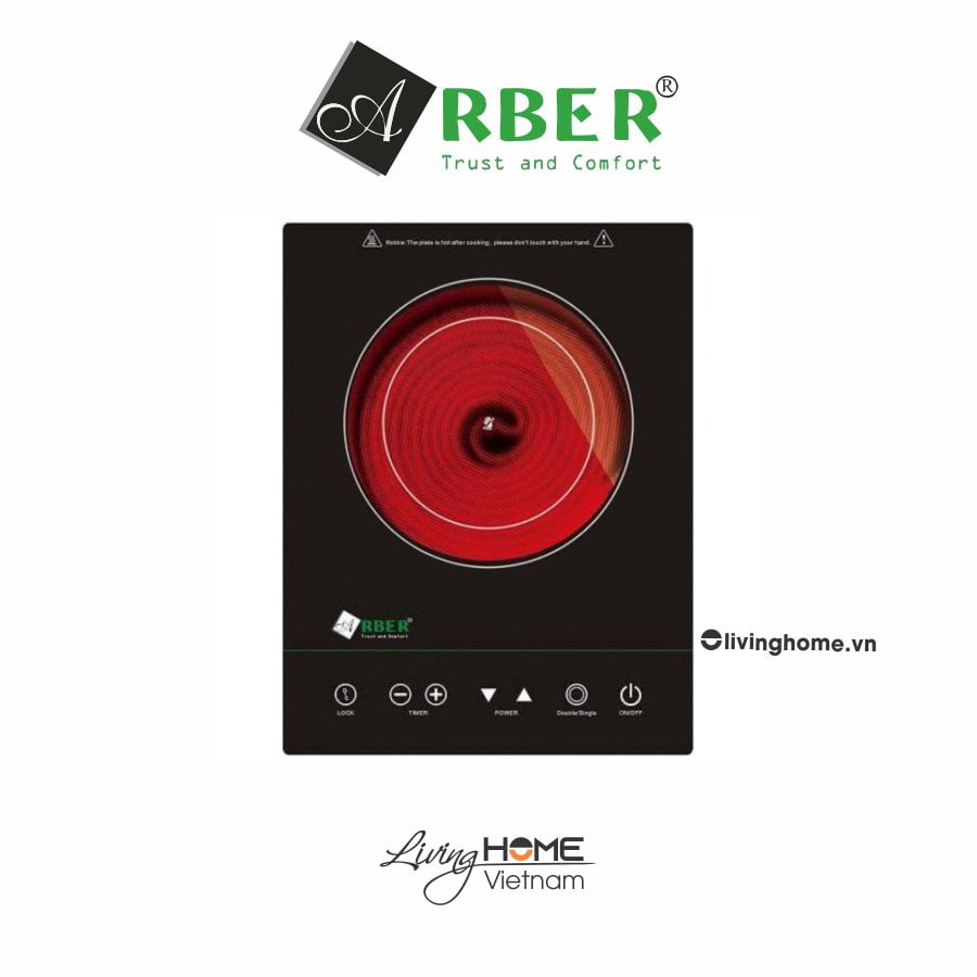 Bếp Điện Đơn Arber AB264 31CM 1 Điện Kính Ceramic 3 Bếp Điện Đơn Arber AB264 31CM 1 Điện Kính Ceramic