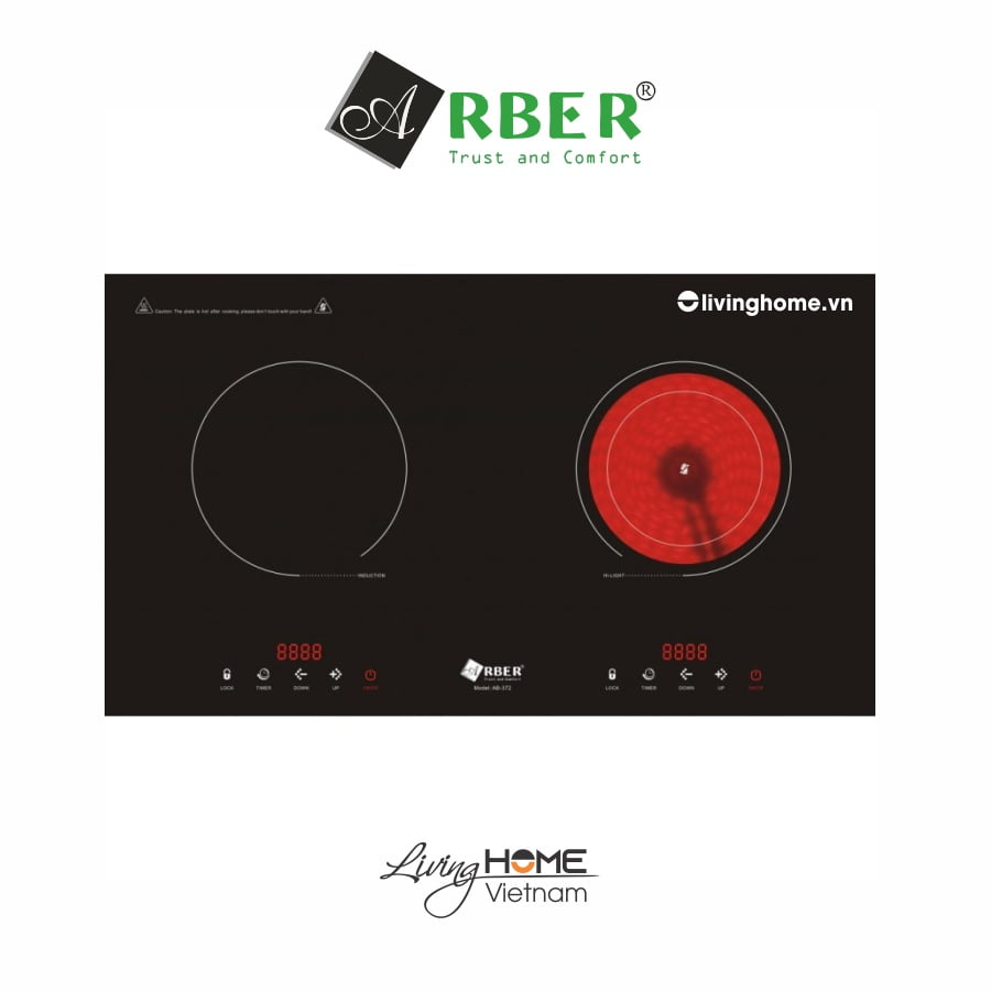 Bếp điện từ Arber AB372 mặt kính Vitroceramic sang trọng 3 Bếp điện từ Arber AB372 mặt kính Vitroceramic sang trọng