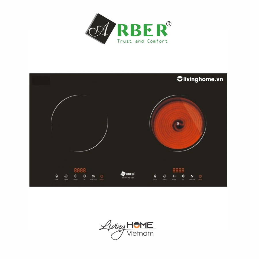 Bếp điện từ Arber AB385 mặt kính ceramic chịu nhiệt 3 Bếp điện từ Arber AB385 mặt kính ceramic chịu nhiệt