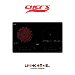 Bếp Điện Từ Chefs EH-MIX2000A 69CM 1 Điện 1 Từ  Kính EuroKera