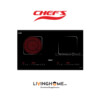 Bếp Điện Từ Chefs EH-MIX220 72CM 1 Điện 1 Từ Kính EuroKera 1 Bếp Điện Từ Chefs EH-MIX220 72CM 1 Điện 1 Từ Kính EuroKera
