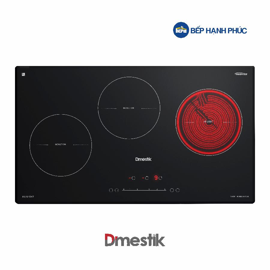 Bếp điện từ Dmestik ML 931 DKT - 2 từ 1 điện 78cm kính Eurokera 3 Bếp điện từ Dmestik ML 931 DKT - 2 từ 1 điện 78cm kính Eurokera