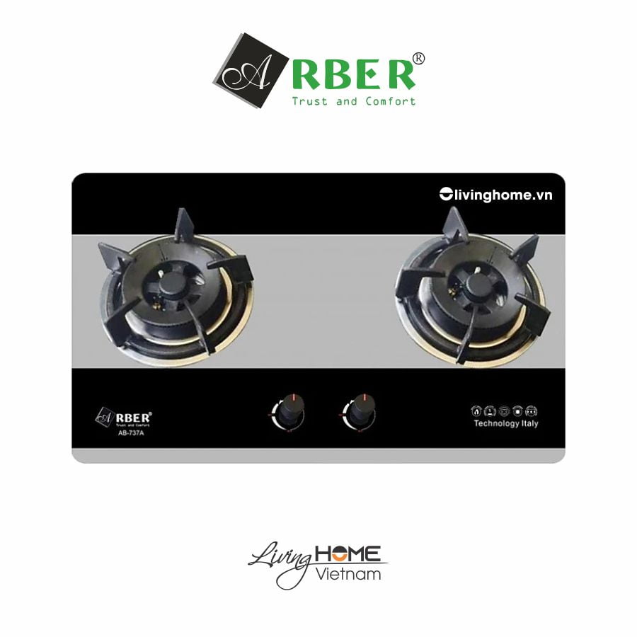 Bếp gas Arber AB737A chịu nhiệt chống xước 3 Bếp gas Arber AB737A chịu nhiệt chống xước