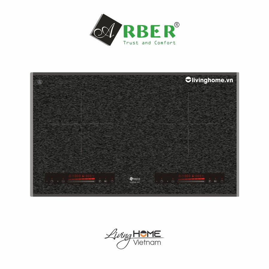 Bếp từ Arber AB2021 mặt kính Kanger bo viền nhôm 3 Bếp từ Arber AB2021 mặt kính Kanger bo viền nhôm
