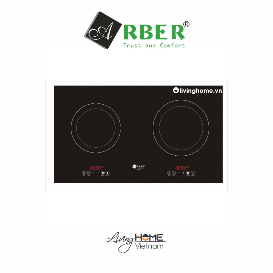 Bếp từ Arber AB384 mặt kính ceramic chịu nhiệt chịu lực 3 Bếp từ Arber AB384 mặt kính ceramic chịu nhiệt chịu lực