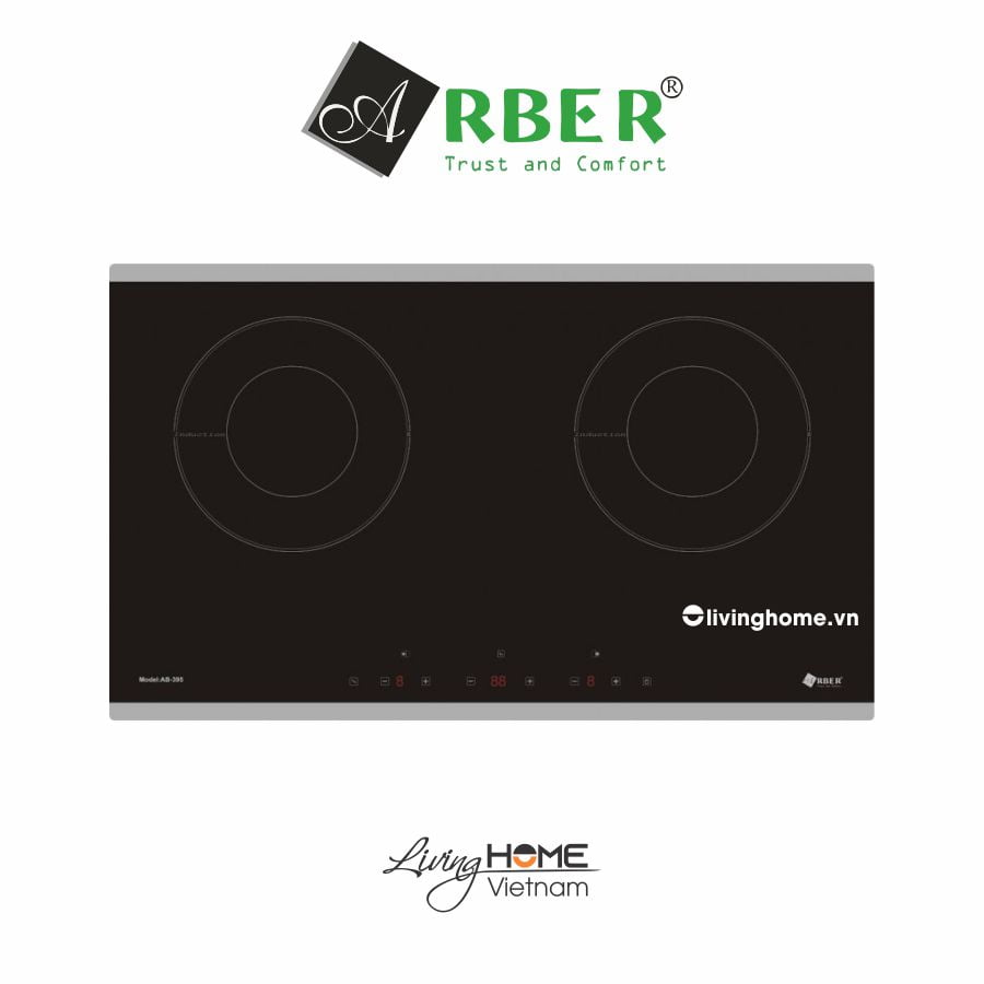 Bếp từ Arber AB395 mặt kính Kanger chịu nhiệt chịu lực vát 2 cạnh 3 Bếp từ Arber AB395 mặt kính Kanger chịu nhiệt chịu lực vát 2 cạnh