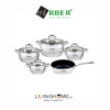 Bộ nồi inox Arber TIGER 5 món 1 Bộ nồi inox Arber TIGER 5 món