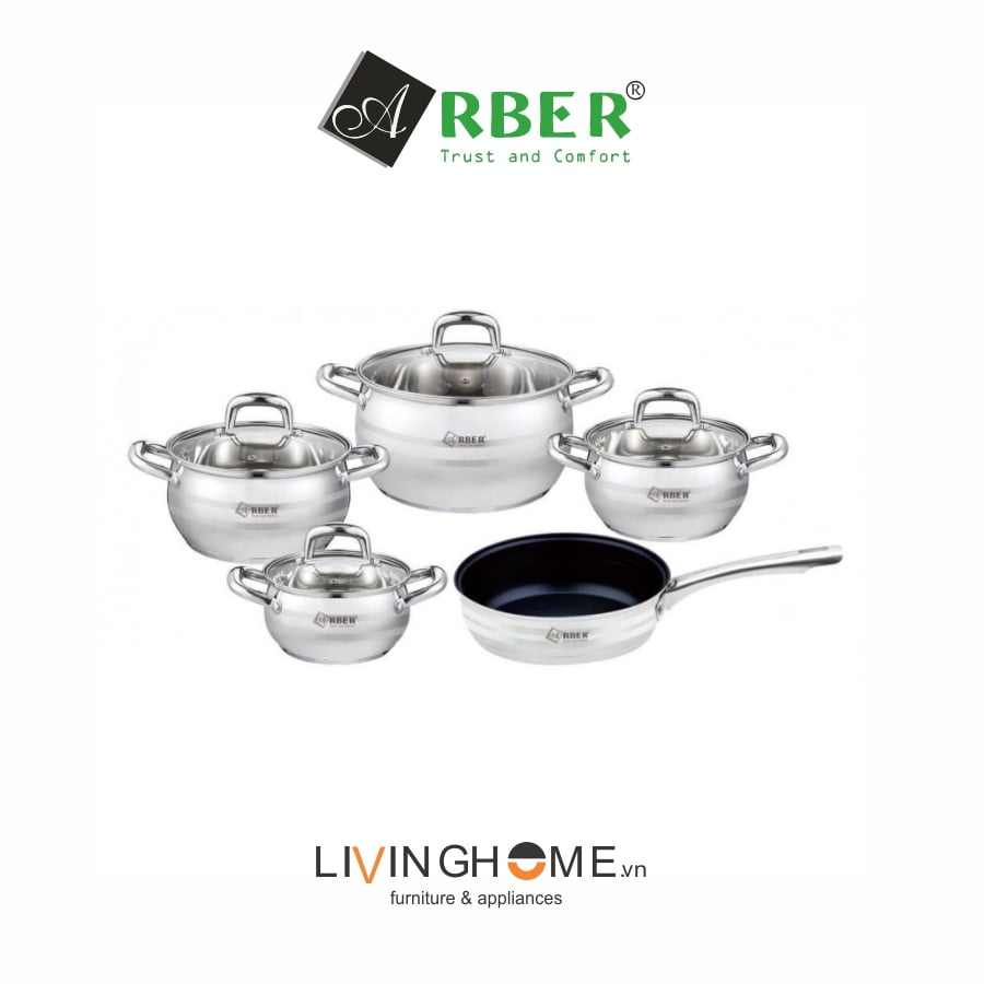 Bộ nồi inox Arber TIGER 5 món 3 Bộ nồi inox Arber TIGER 5 món
