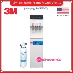 Cây lọc nước nóng lạnh 3 vòi (trắng) - Sử dụng 3M FF100