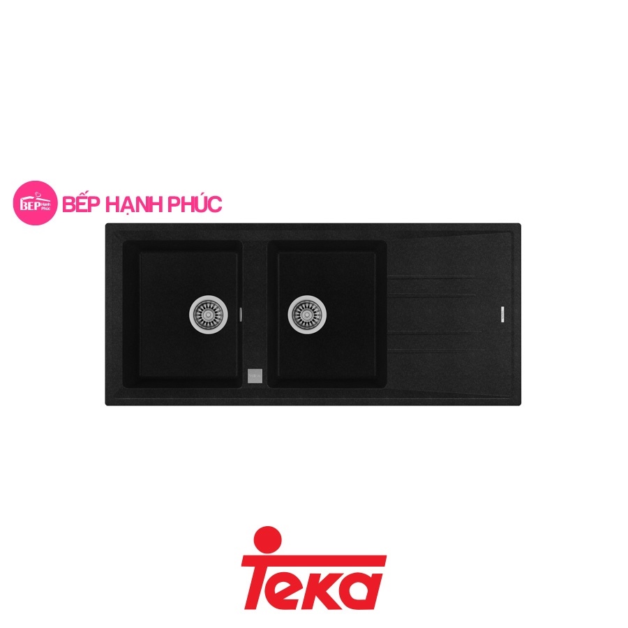 Chậu rửa Teka Maestro STONE 80B-TG 2B 1D-Black 2 hộc rửa 2 Chậu rửa Teka Maestro STONE 80B-TG 2B 1D-Black 2 hộc rửa