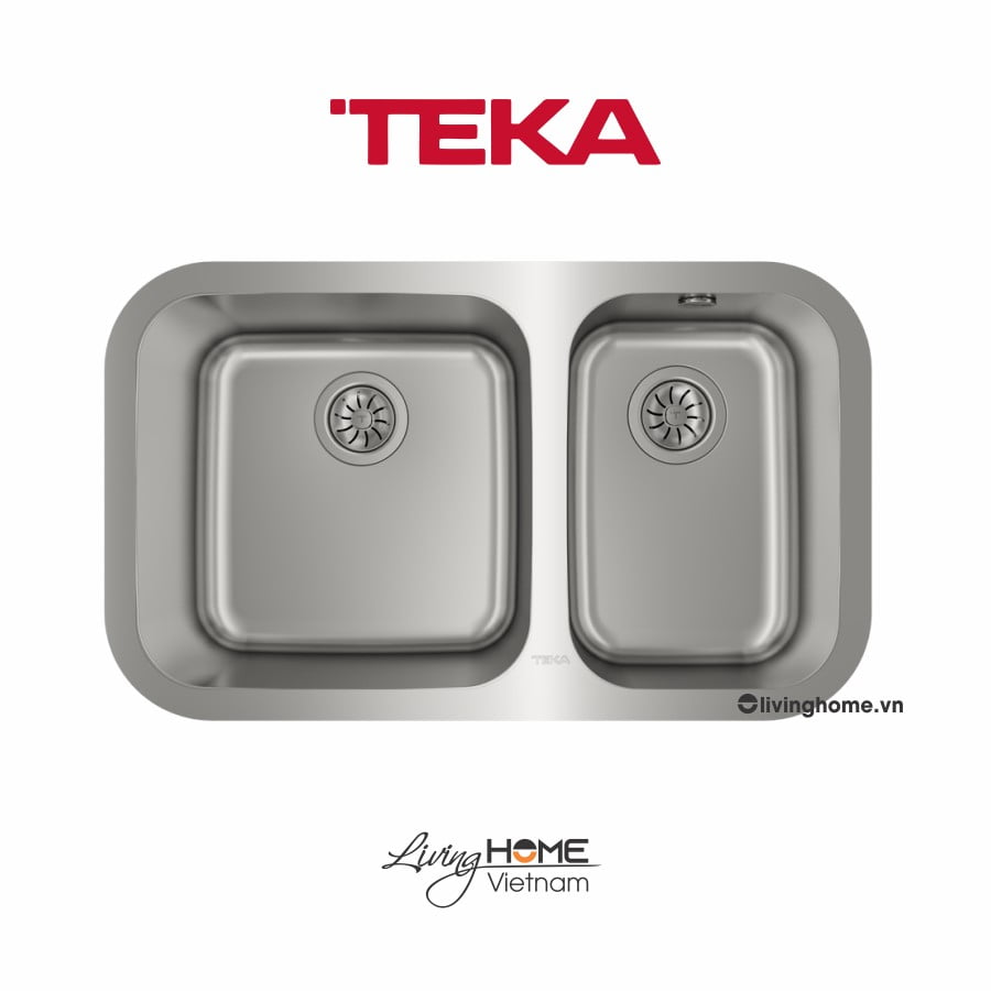 Chậu rửa Teka BE 2B 785 lắp âm 2 hộc rửa 78cm 3 Chậu rửa Teka BE 2B 785 lắp âm 2 hộc rửa 78cm