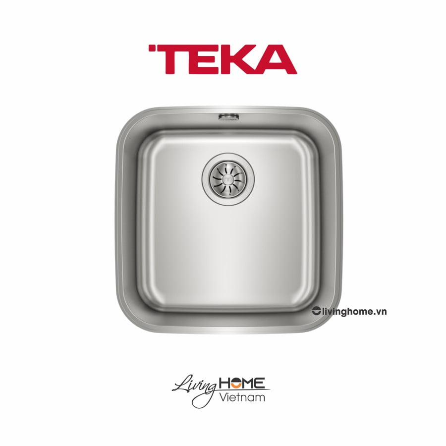 Chậu rửa Teka BE 40-40 1B lắp âm 1 hộc rửa 40cm 3 Chậu rửa Teka BE 40-40 1B lắp âm 1 hộc rửa 40cm