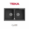 Chậu rửa Teka STONE 90 B-TG 2B Dg lắp nổi đá thạch anh màu Darkgrey 2 Chậu rửa Teka STONE 90 B-TG 2B Dg lắp nổi đá thạch anh màu Darkgrey