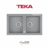 Chậu rửa Teka STONE 90 B-TG 2B Gr lắp nổi đá thạch anh màu grey 1 Chậu rửa Teka STONE 90 B-TG 2B Gr lắp nổi đá thạch anh màu grey
