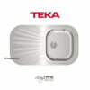 Chậu rửa Teka STYLO 1B 1D lắp nổi 1 hộc rửa 1 bàn chậu 83cm 1 Chậu rửa Teka STYLO 1B 1D lắp nổi 1 hộc rửa 1 bàn chậu 83cm