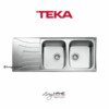 Chậu rửa Teka UNIVERSO 2B 1D lắp nổi 2 hộc rửa 1 bàn chậu 2 Chậu rửa Teka UNIVERSO 2B 1D lắp nổi 2 hộc rửa 1 bàn chậu