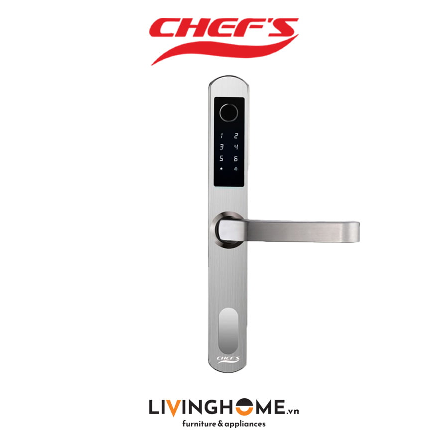 Khoá vân tay Chefs EH A11RST màu bạc thời thượng tinh tế 3 Khoá vân tay Chefs EH A11RST màu bạc thời thượng tinh tế