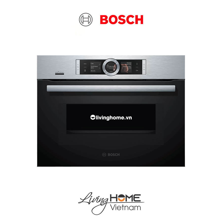 Lò nướng Bosch CMG656BS6B - Kết hợp vi sóng 45 lít 45cm kết nối Home Connect 3 Lò nướng Bosch CMG656BS6B - Kết hợp vi sóng 45 lít 45cm kết nối Home Connect