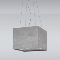 Máy Hút Mùi Đảo Decor Malloca CONCRETE K-400, 40cm, Ceramic Xi Măng Tối Giản