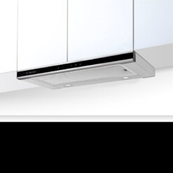 Malloca K1507 TC - Máy Hút Mùi Âm Tủ Kéo 70cm, Inox, Kính Đen