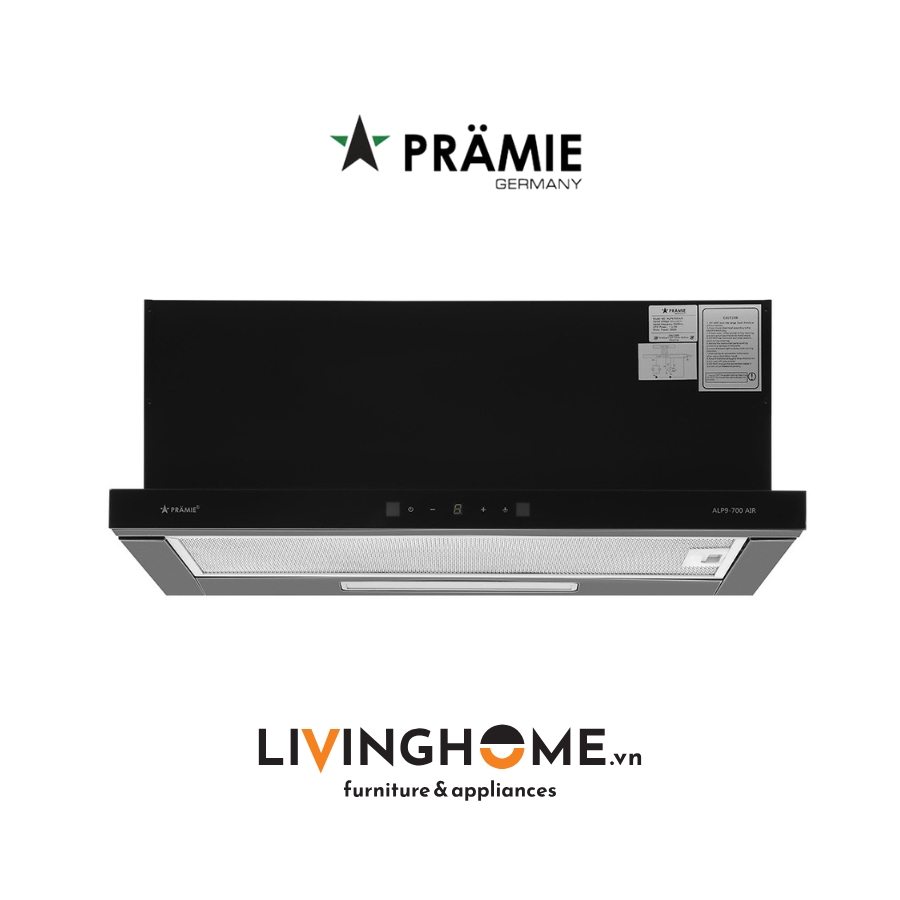 Máy hút mùi Pramie ALP9 700 Air âm tủ tiết kiệm không gian 3 Máy hút mùi Pramie ALP9 700 Air âm tủ tiết kiệm không gian