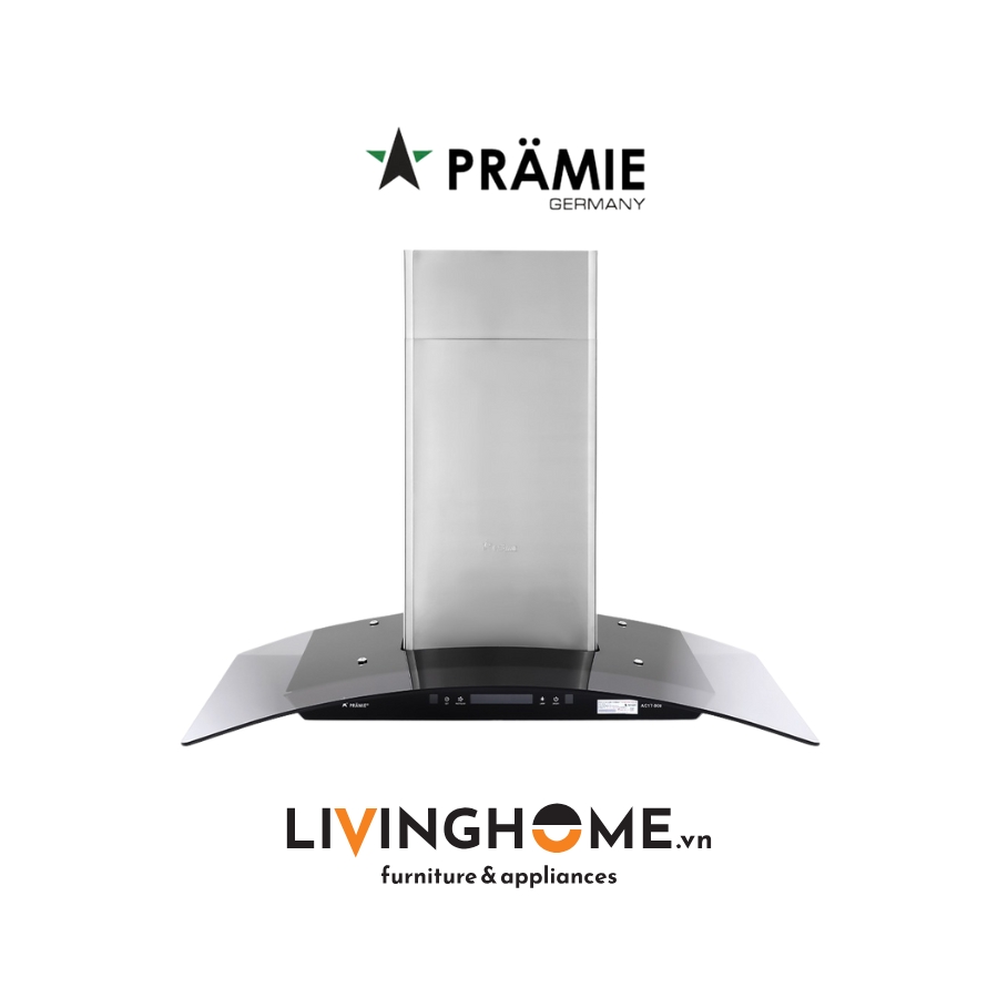 Máy hút mùi Pramie AC17 900 kính cong hiện đại động cơ mạnh 3 Máy hút mùi Pramie AC17 900 kính cong hiện đại động cơ mạnh