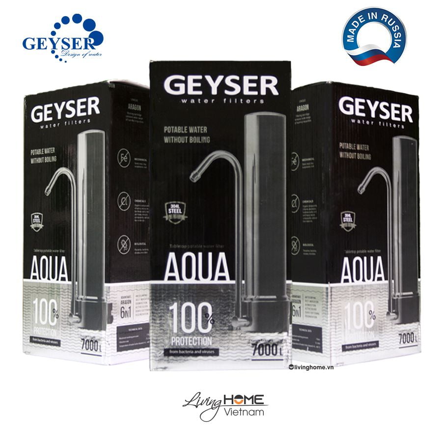 Máy lọc nước gắn vòi Geyser Aqua nhập khẩu châu Âu 3 Máy lọc nước gắn vòi Geyser Aqua nhập khẩu châu Âu