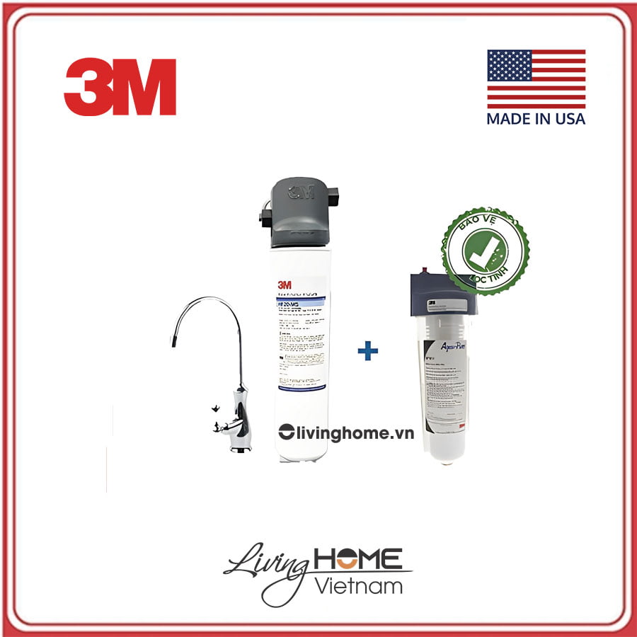 Combo máy lọc nước 3M BREW120-MS + bộ lọc 3M AP11T + vòi 3M nhập khẩu Mỹ 3 Combo máy lọc nước 3M BREW120-MS + bộ lọc 3M AP11T + vòi 3M nhập khẩu Mỹ