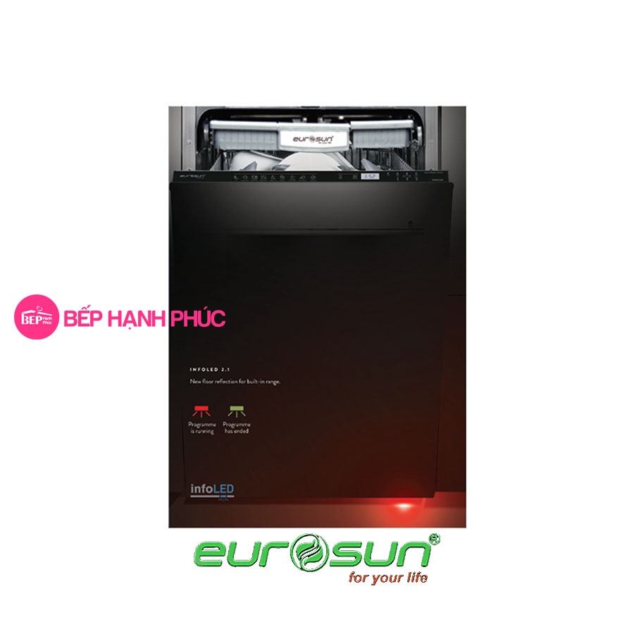 Máy rửa bát Eurosun SMS80EU21BT - Âm tủ toàn phần 15 bộ 9 lít nước tiêu thụ 1 Máy rửa bát Eurosun SMS80EU21BT - Âm tủ toàn phần 15 bộ 9 lít nước tiêu thụ