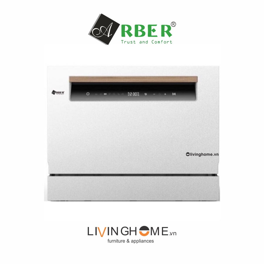 Máy rửa chén Arber ABMRB06 dung tích 6 bộ bát đĩa tiêu chuẩn Châu Âu 3 Máy rửa chén Arber ABMRB06 dung tích 6 bộ bát đĩa tiêu chuẩn Châu Âu