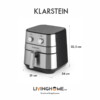 Nồi chiên không dầu Klarstein KL-AERO VITAL Công suất 1700W - 5,4 Lít 2 Nồi chiên không dầu Klarstein KL-AERO VITAL Công suất 1700W - 5,4 Lít