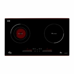 Bếp Điện Từ Tomate GH DUO S2IH Plus, 72CM, 1 Điện 1 Từ, Mặt Kính Vitroceramic