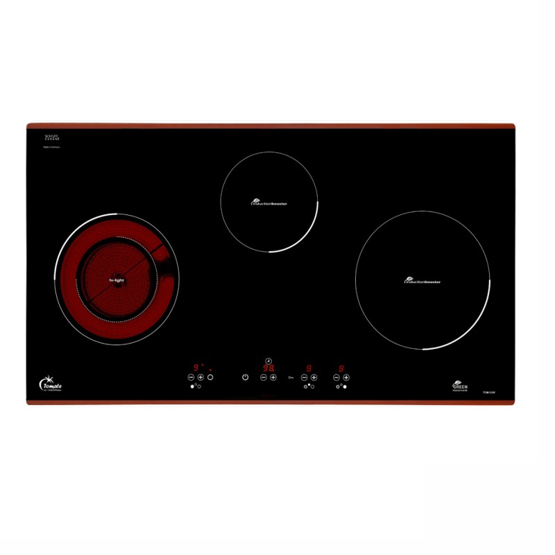 Bếp Điện Từ Tomate TOM 03IR, 77CM, 2 Từ 1 Điện, Mặt Kính Schott Ceran 3 Bếp Điện Từ Tomate TOM 03IR, 77CM, 2 Từ 1 Điện, Mặt Kính Schott Ceran
