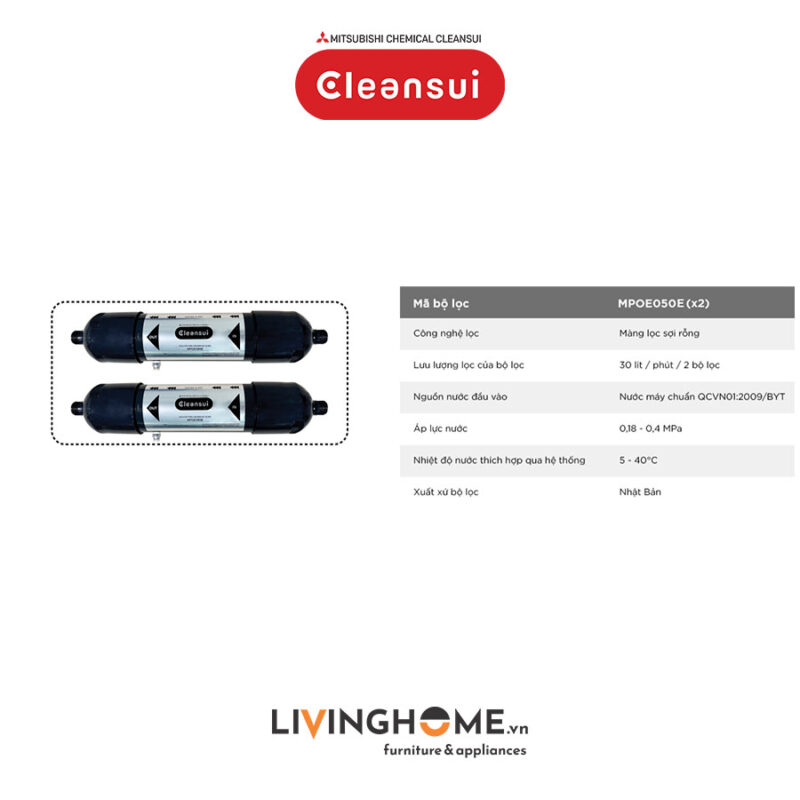 Hệ thống lọc tổng Cleansui MPOE-P nhập khẩu Nhật