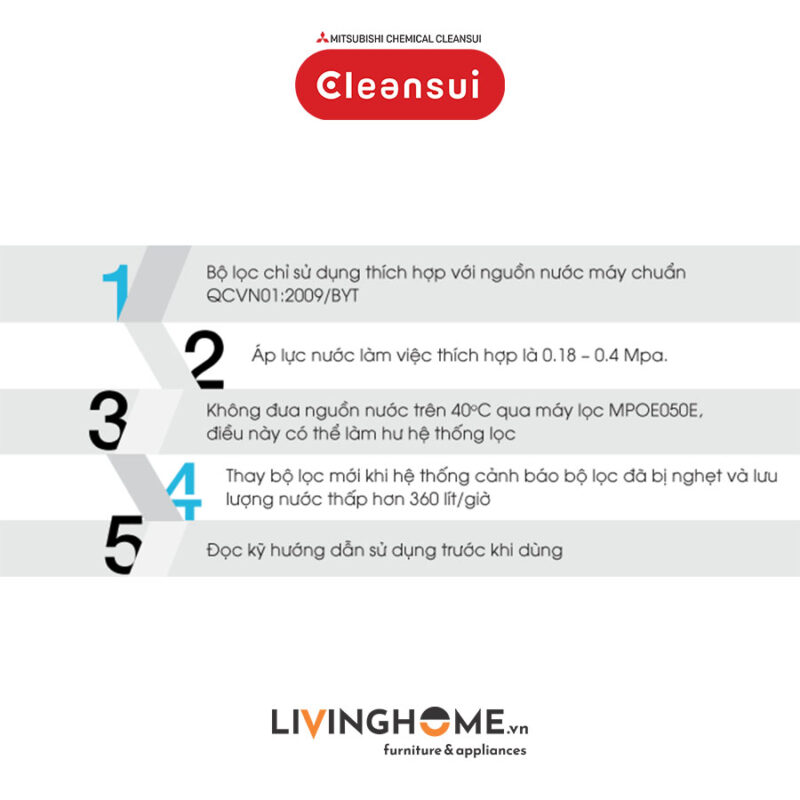Hệ thống lọc tổng Cleansui MPOE-P nhập khẩu Nhật