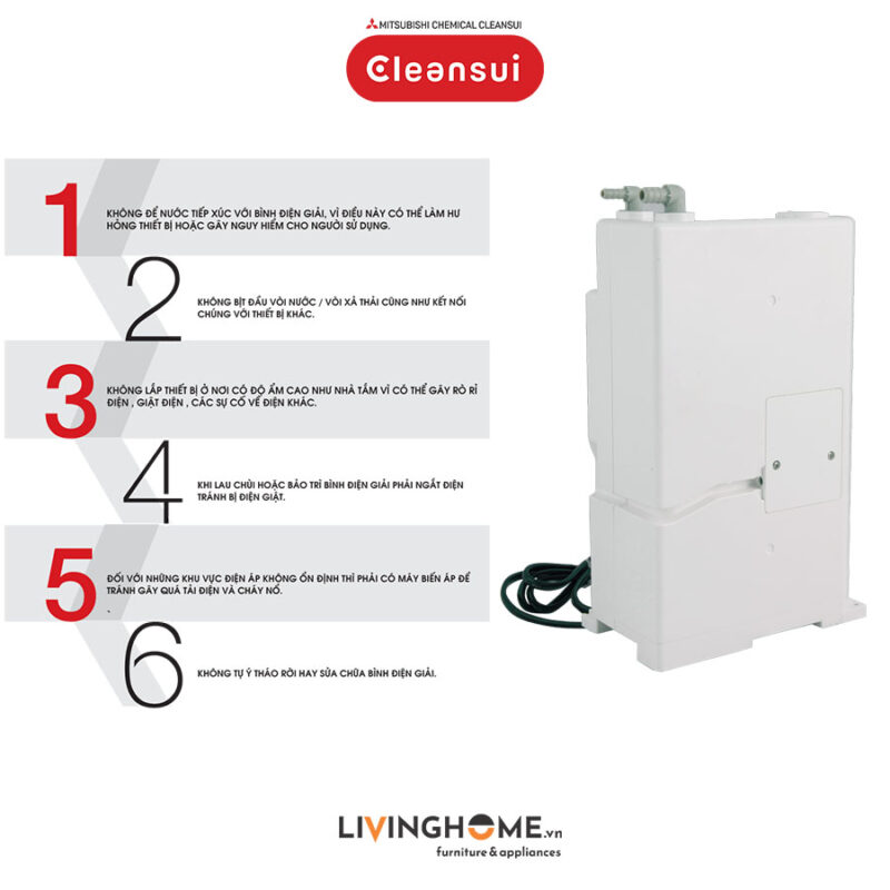 Máy lọc nước tạo ion kiềm Cleansui EU301 nhập khẩu Nhật