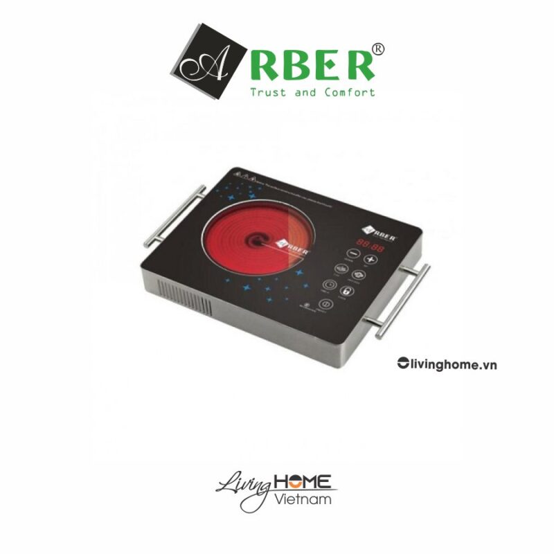 Bếp Điện Đơn Arber AB263 29CM 1 Điện Kính Ceramic 4 Bếp điện đơn Arber AB263 2200W bền bỉ