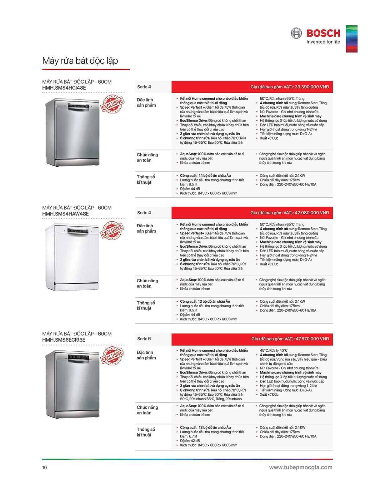 Catalogue Bosch HMH 26 Catalogue Bosch HMH - Thiết Bị Nhà Bếp Cao Cấp Đức