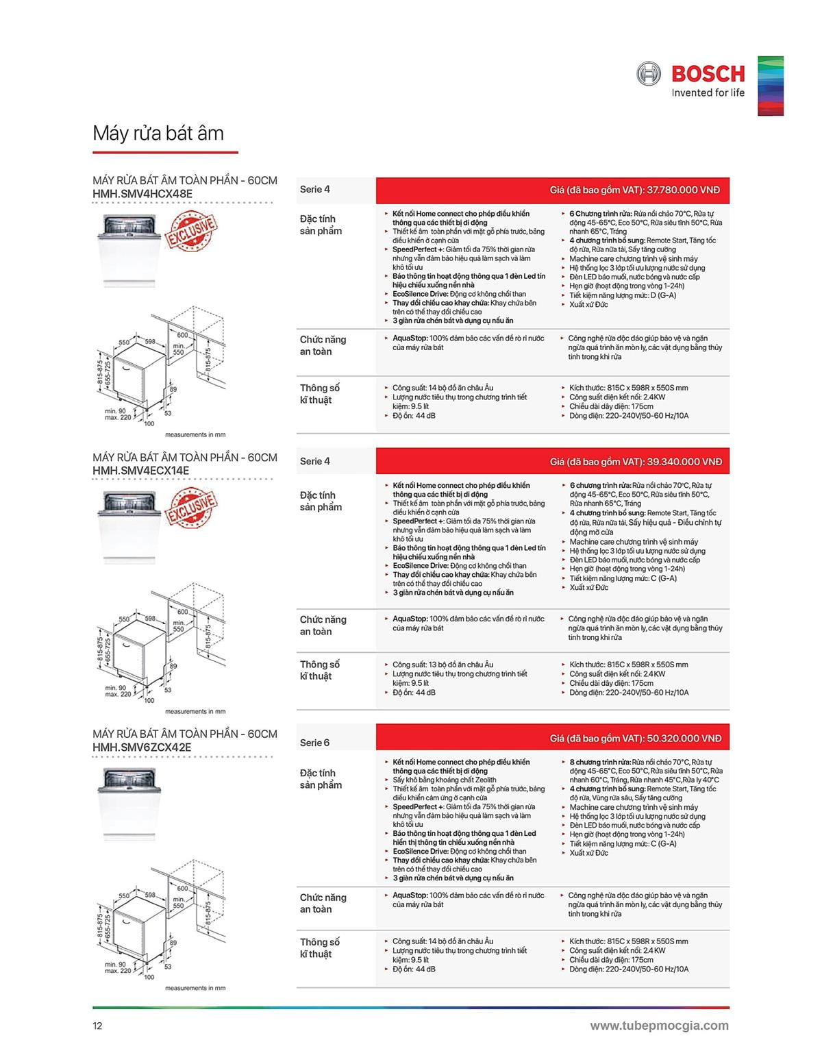 Catalogue Bosch HMH 28 Catalogue Bosch HMH - Thiết Bị Nhà Bếp Cao Cấp Đức