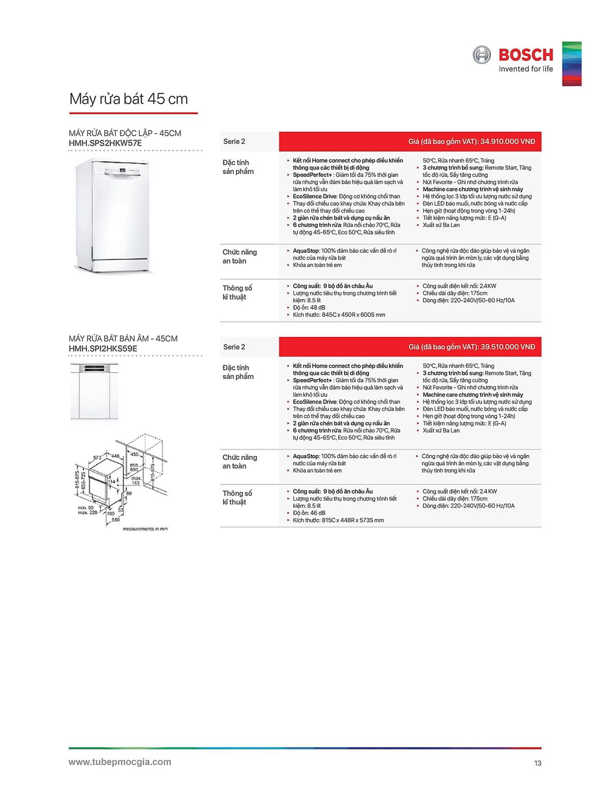 Catalogue Bosch HMH 29 Catalogue Bosch HMH - Thiết Bị Nhà Bếp Cao Cấp Đức