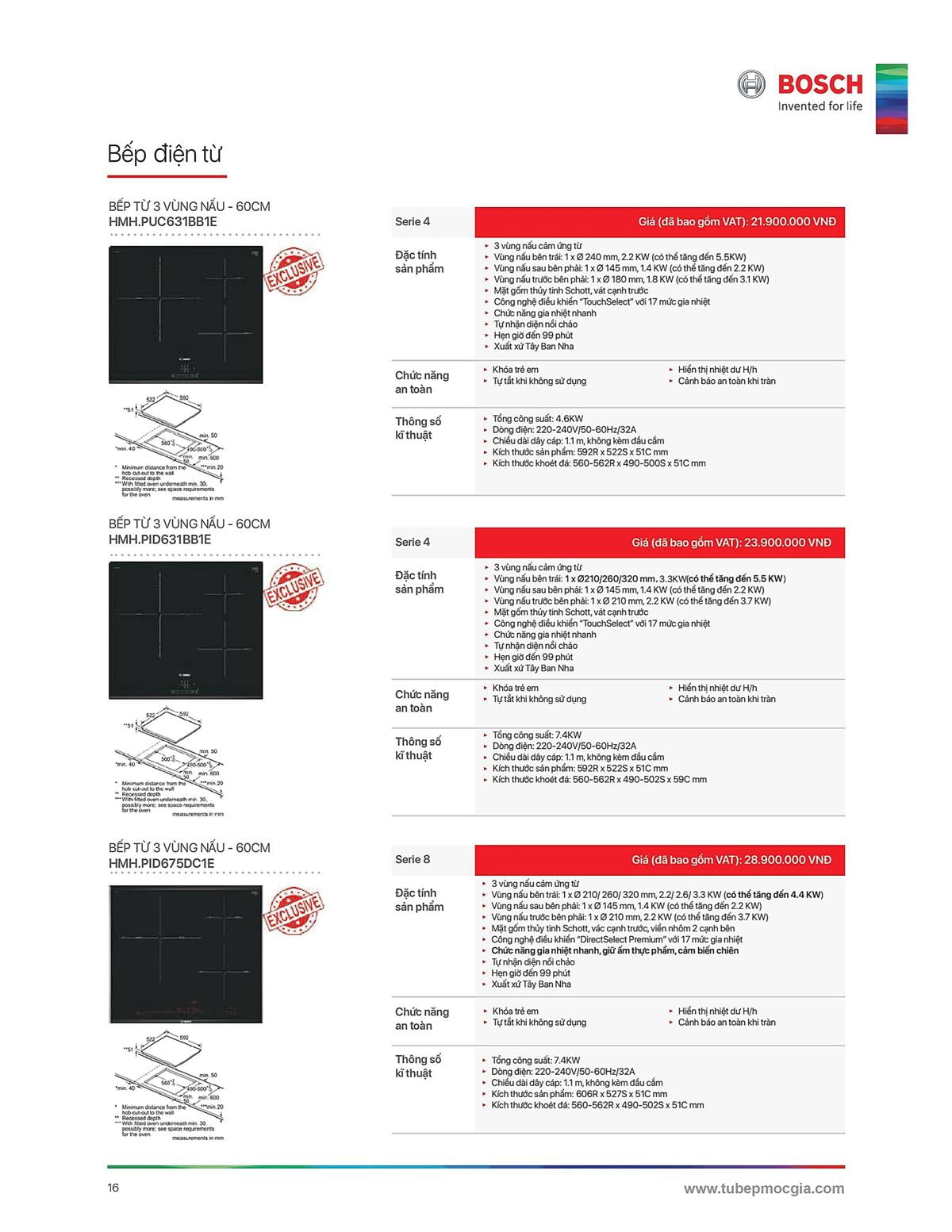 Catalogue Bosch HMH 32 Catalogue Bosch HMH - Thiết Bị Nhà Bếp Cao Cấp Đức