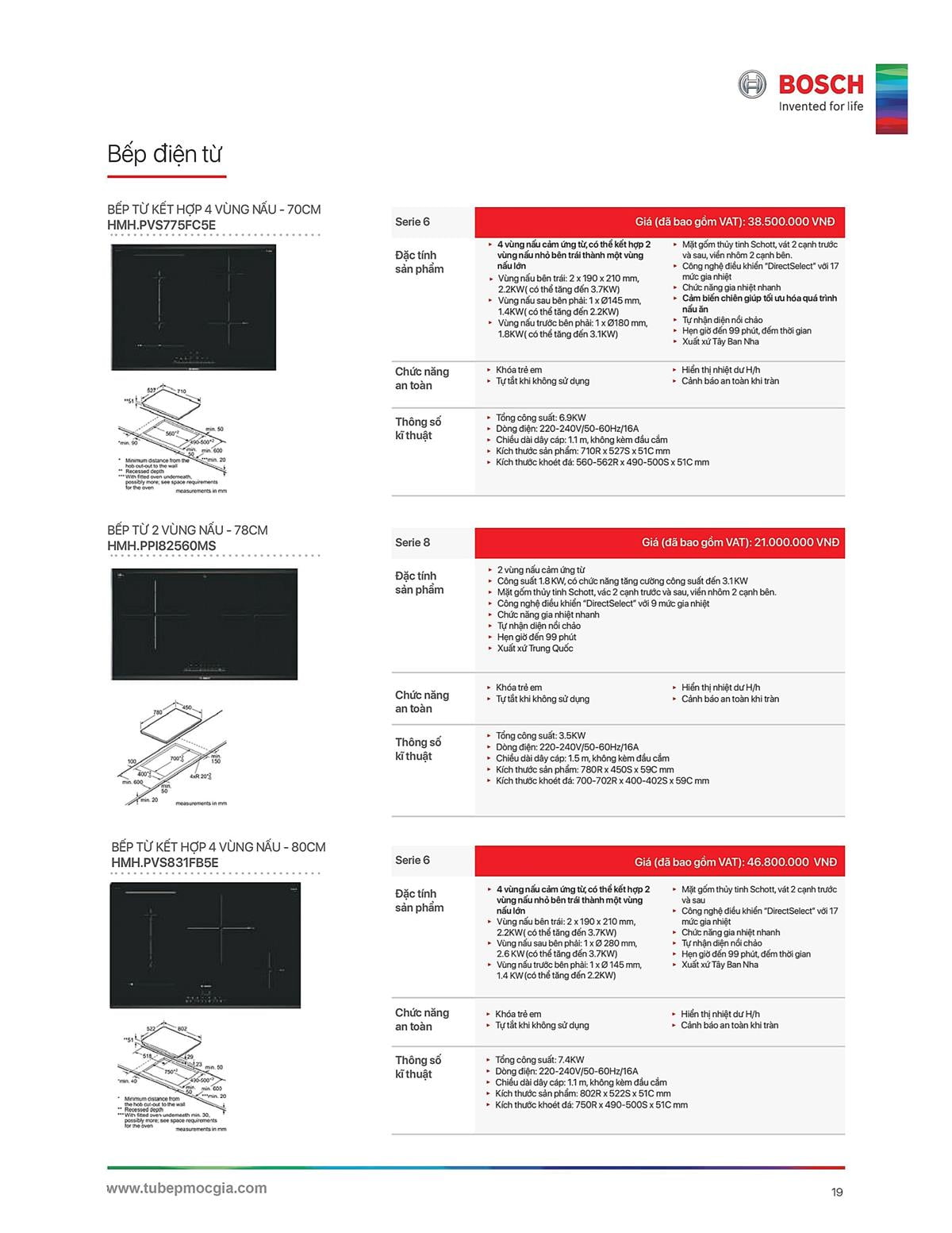 Catalogue Bosch HMH 35 Catalogue Bosch HMH - Thiết Bị Nhà Bếp Cao Cấp Đức